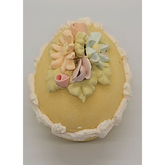 (2) Vintage Panaramic Scenic Sugar Easter Eggs In Box - Picture 2 of 11